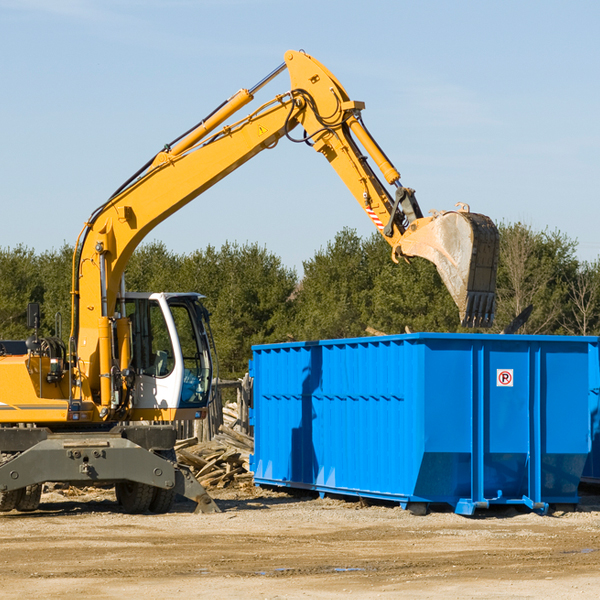 what size residential dumpster rentals are available in Ash Michigan